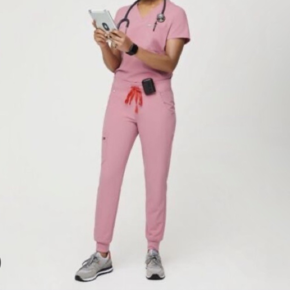 FIGS Chalk Pink Joggers